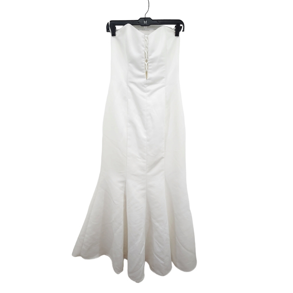 Jessica McClintock for Gunne Sax Women's Corset Closure Strapless Wedding Dress